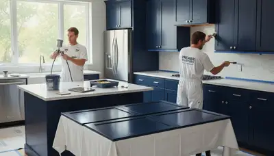Cabinet painting service in Mesa, AZ for durable kitchen cabinet refinishing and updated home interiors