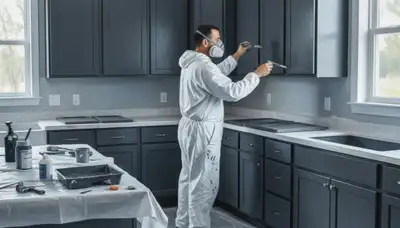 Cabinet painting in Mesa, AZ for durable kitchen finishes built for desert heat