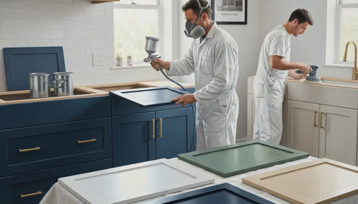 Cabinet painting in Mesa, AZ for durable kitchen finishes and updated home interiors