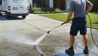 Concrete pressure cleaning for driveways and patios in Mesa, AZ by Mesa Paint Pros