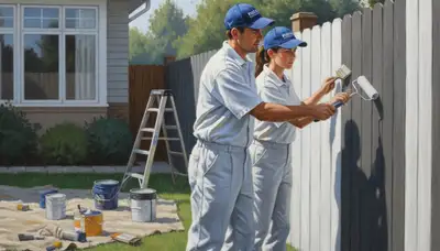 Fence painting in Mesa, AZ for durable, weather-resistant curb appeal