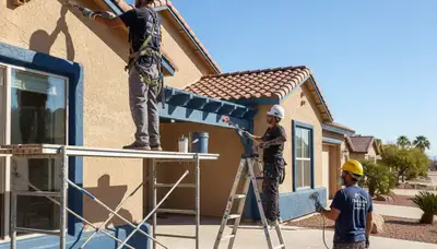 Professional painters providing exterior painting services in Mesa, AZ