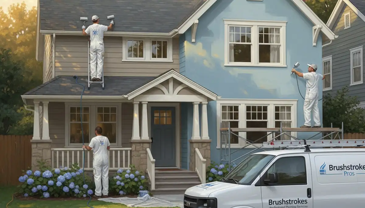 Mesa, AZ painters applying durable exterior house paint for desert heat and sun