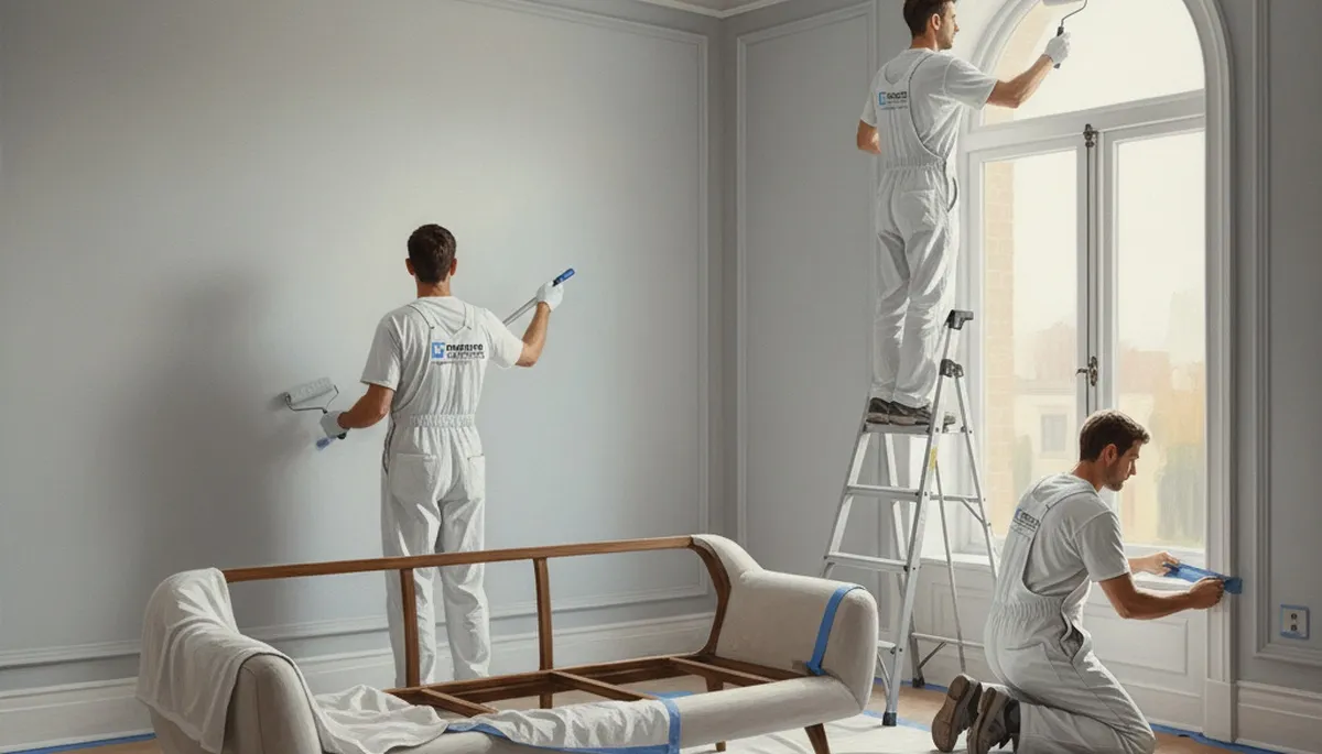 Mesa, AZ interior house painting with durable desert-ready finishes for walls and trim