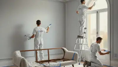 Mesa, AZ interior house painting with durable desert-ready finishes for walls and trim