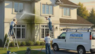 Mesa, AZ pressure cleaning for painting prep, removing dust and grime from exterior surfaces