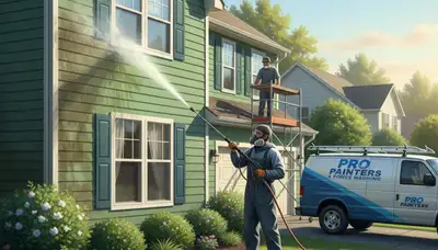 Vinyl siding pressure cleaning in Mesa, AZ removes desert dust and hard water stains